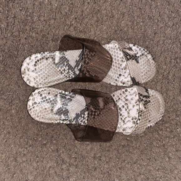 DONALD J PLINER-Sabrina-Slip On Cork Wedge-Snake Print-Sz 8-NWOB - Picture 6 of 7